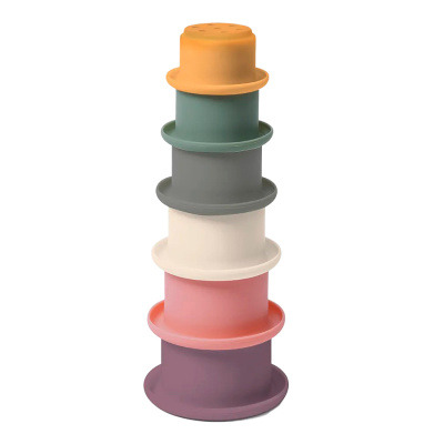 Силиконовая развивающая пирамидка Cup Into Cup BabyOno 1472 1